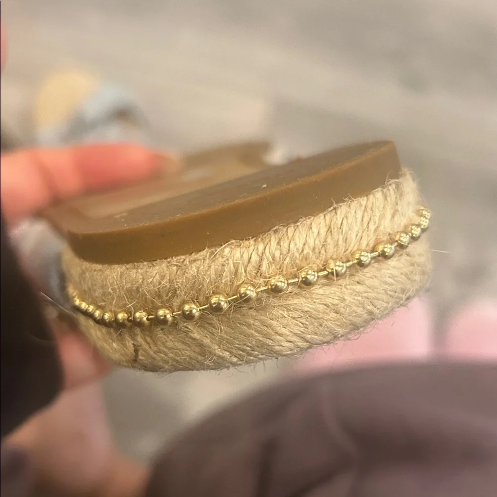 NWT Coach Charli Espadrille Sandals Light Blue Size 6.5